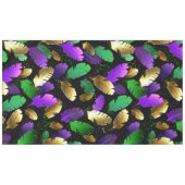 Nappe Seamless Pattern with Mardi Gras feathers (Devant (Horizontal))