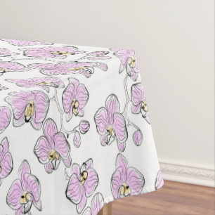 Nappe Seamless watercolor orchids phalaenopsis flowers w