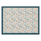 Nappe Seaside Seashells Sea stars pastel blue ivoire (Devant (Horizontal))