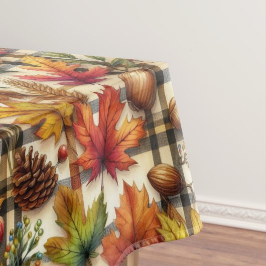 Nappe Semaine automnale Plaid avec feuilles d'automne (In Situ)