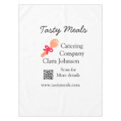 Nappe Services de restauration ajouter nom QR code site  (Devant)