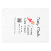 Nappe services de restauration ajoutez nom code QR site (Devant (Horizontal))