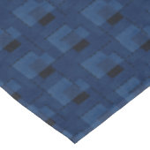 Nappe Serviettes géométriques texturées bleu foncé (Angle)