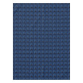 Nappe Serviettes géométriques texturées bleu foncé (Devant)