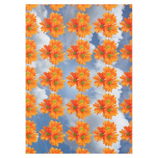 Nappe Seulement 3 Gerbera Daisy Blossoms + votre texte e (Devant)