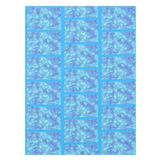 Nappe Shades of Blue bokehTablecloth (Devant)