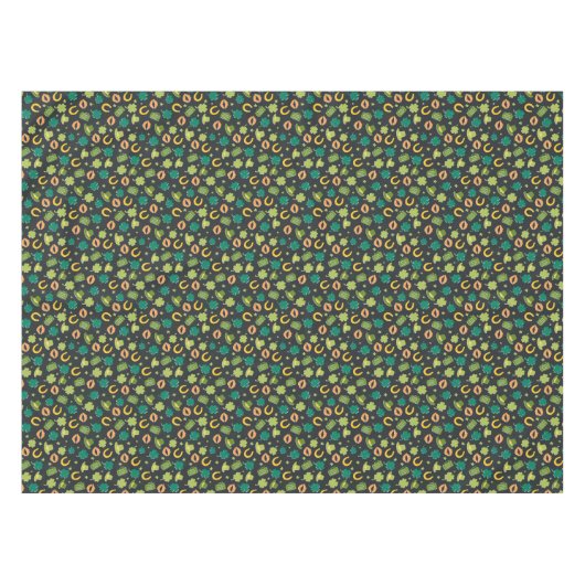 Nappe Shamrock de la Saint-Patrick Motif (Devant (Horizontal))