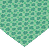 Nappe Shamrocks verts et Jacquards de coeur Motif (Angle)