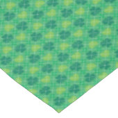 Nappe Shamrocks verts et Jacquards de coeur Motif (Angle)