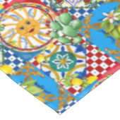 Nappe Sicilian tiles,majolica,lemons (Angle)