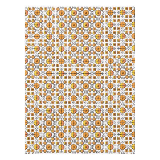 Nappe Signal traditionnel letton SUN motif géométrique V (Devant)