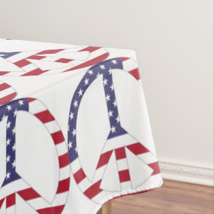 NAPPE SIGNE DE PAIX DU DRAPEAU AMÉRICAIN