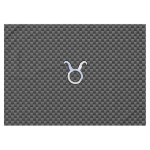 Nappe Signe du zodiaque Taureau sur style fibre de carbo