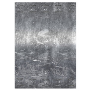 Nappe SIGNE Zodiaque Gemini Grunge Argent Distressé