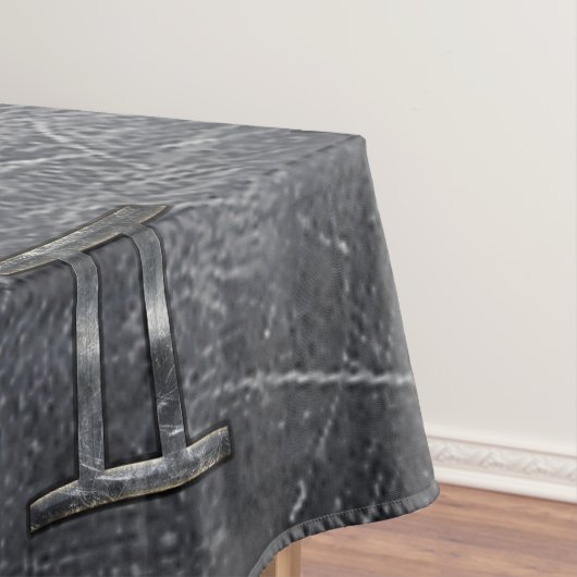 Nappe SIGNE Zodiaque Gemini Grunge Argent Distressé (In Situ)