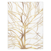 Nappe Silhouette de l'arbre d'or moderne Conception blan (Devant)