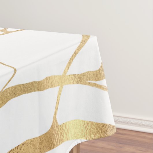 Nappe Silhouette de l'arbre d'or moderne Conception blan (In Situ)