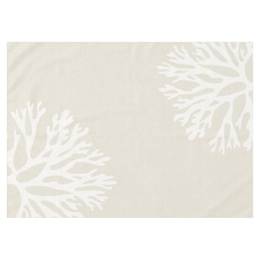 Nappe Silhouettes de corail de mer (Devant (Horizontal))
