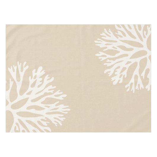 Nappe Silhouettes de corail de mer (Sandy Tan) (Devant (Horizontal))