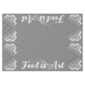 Nappe Silver et monogramme gris paisible | (Devant (Horizontal))