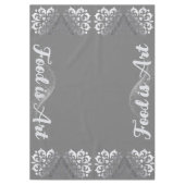 Nappe Silver et monogramme gris paisible | (Devant)