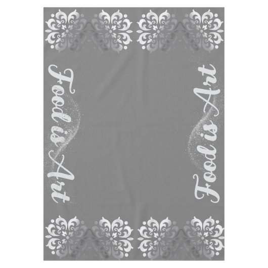 Nappe Silver et monogramme gris paisible | (Devant)