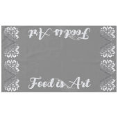 Nappe Silver et monogramme gris paisible | (Devant (Horizontal))