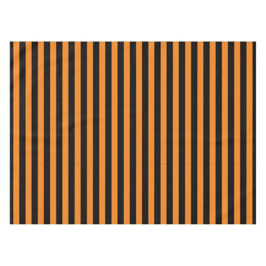 Nappe Simple classique orange et noir rayé (Devant (Horizontal))