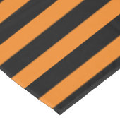 Nappe Simple classique orange et noir rayé (Angle)