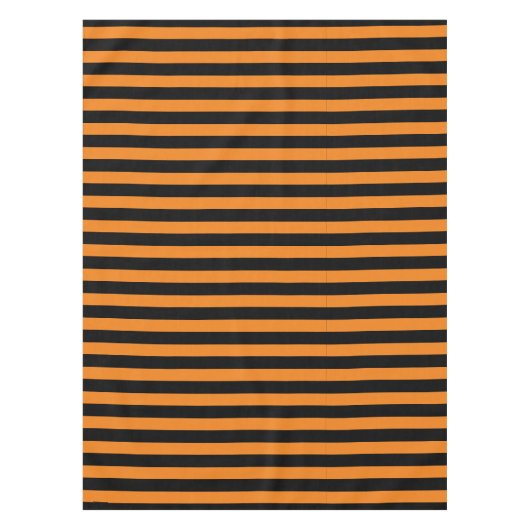 Nappe Simple classique orange et noir rayé (Devant)