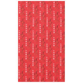 Nappe Simple Élégant Monogramme Joyeux Noël (Devant)