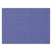 Nappe simple floral solide bleu motif rétro petit flowe (Devant (Horizontal))