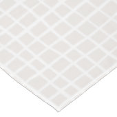 Nappe Simple grille géométrique beige blanc vérification (Angle)