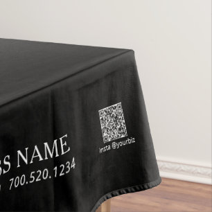 Nappe Simple logo de société noir et blanc pour foire ar