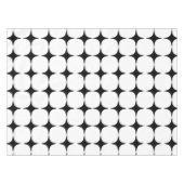 Nappe Simple Mid-Century moderne Motif noir et blanc (Devant (Horizontal))