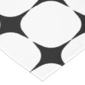 Nappe Simple Mid-Century moderne Motif noir et blanc (Angle)