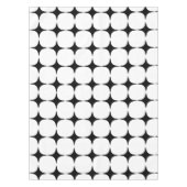 Nappe Simple Mid-Century moderne Motif noir et blanc (Devant)