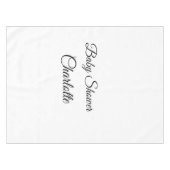 Nappe SIMPLE MINIMAL.CUTIE ADD NAME BABY baby shower Thr (Devant (Horizontal))