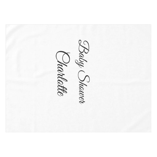 Nappe SIMPLE MINIMAL.CUTIE ADD NAME BABY baby shower Thr (Devant (Horizontal))