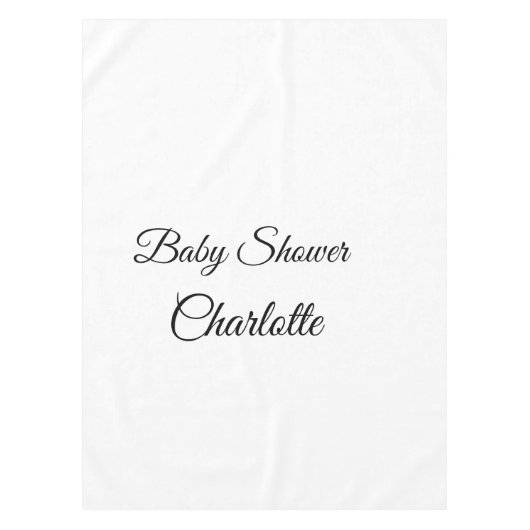 Nappe SIMPLE MINIMAL.CUTIE ADD NAME BABY baby shower Thr (Devant)