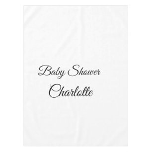 Nappe SIMPLE MINIMAL.CUTIE AJOUTEZ NOM BÉBÉ Baby shower 