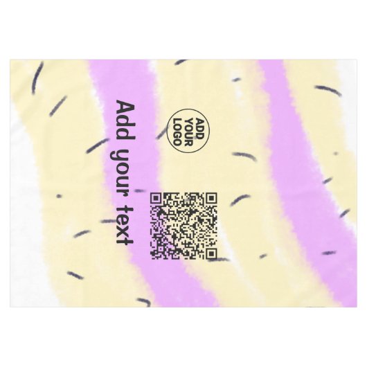 Nappe Simple minimal q r code add logo scan code name te (Devant (Horizontal))