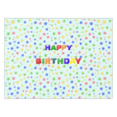 Nappe Simple moderne Pastel Star fête d'anniversaire col (Devant (Horizontal))
