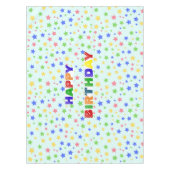 Nappe Simple moderne Pastel Star fête d'anniversaire col (Devant)