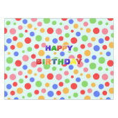 Nappe Simple moderne rouge vert Polka dot fête d'anniver (Devant (Horizontal))