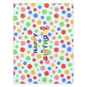 Nappe Simple moderne rouge vert Polka dot fête d'anniver (Devant)