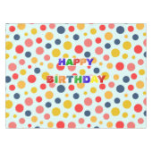 Nappe Simple moderne rouge vert Polka dot fête d'anniver (Devant (Horizontal))