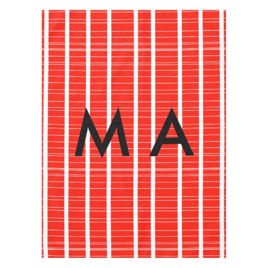 Nappe Simple monogramme ajouter votre nom lettre man min (Devant)