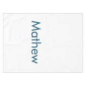 Nappe simple monogramme de lettre initiale ajouter votre (Devant (Horizontal))