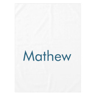Nappe simple monogramme de lettre initiale ajouter votre